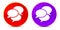 Comments icon glossy round buttons illustration