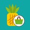 Commerce basket pineapple