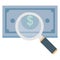 Commerce, magnifier dollar Color Isolated Vector icon which can be easily modified