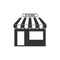 Commerce, shop, store icon. Vector illustration. Building