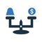 Commerce, speculation, financial icon. Simple editable vector graphics