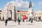 Commerce Square, Lisbon, Portugal 8 November 2019 Man of Portugu