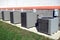 Commercial Air Conditioner Condenser AC Units Row