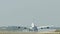 Commercial Airbus A380 jumbo jet plane landing