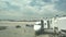 Commercial Airplane on the Gate at Midway Airport in Chicago