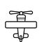 Commercial Airplane jet Mini icon vector