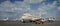 Commercial Airplane Parked On A Runway Preparing To Fly