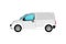 Commercial cargo minivan isolated icon