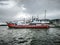 Commercial crab fishing vessel near Juneau, Alaska