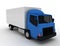 Commercial Delivery. Cargo Truck concept . 3d rendered illustration