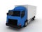 Commercial Delivery. Cargo Truck concept . 3d rendered illustration