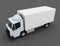 Commercial Delivery. Cargo Truck concept . 3d rendered illustration