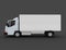 Commercial Delivery. Cargo Truck concept . 3d rendered illustration