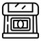 Commercial detector icon outline vector. Cash money