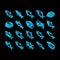 Commercial Fishing Aquaculture neon glow icon illustration