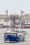 Commercial fishing boat Miss Leslie leaving New Bedford