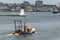 Commercial fishing boat Seas the Deal passing Palmer Island Light Station