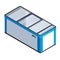 Commercial freeze icon, isometric style