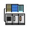 commercial or industrial conditioning system color icon vector illustration