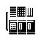 commercial or industrial conditioning system glyph icon vector illustration