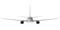 Commercial jet plane. 3D render. Front view