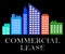 Commercial Lease Describes Real Estate Leases 3d Illustration