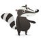 Commercial license  59_beaver Spell Checker Title  Cute cartoon badger illustration. Vector badger icon flat design Spell Checker