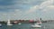 Commercial and personal pleasure craft in Boston Harbor en