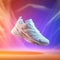 commercial photo of a pair of running shoes - generative Ai illustration