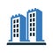 Commercial property, office, property insurance, real estate icon. Simple editable vector graphics