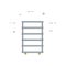 Commercial, restaurant shelf line icon.