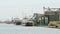 Commercial Shipping at Shoreham Harbour.UK loading & unloading cargo