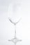 Commercial shot of a Tall empty wide wine glass