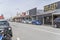 Commercial street with covered walkways at Hokitika, West Coast, New Zealand