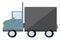 A commercial transport truck vector or color illustration