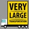 Commercial Vehicle background. Very large van for transportation.