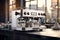 Commercialgrade espresso machines with builtin gri