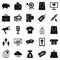 Commercially profitable icons set, simple style