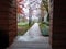 Commerical Autumn walkway peaceful tranquility