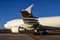 Commerical Cargo Aircraft On The Tarmac Of An International Airport