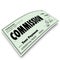 Commission Check Sale Compensation Pay Income Money