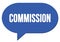 COMMISSION text written in a blue speech bubble