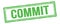 COMMIT text on green grungy vintage stamp