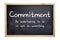 Commitment Concept Blackboard