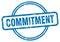 commitment stamp. commitment round grunge sign.