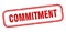 commitment stamp. commitment square grunge sign