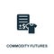 Commodity Futures icon. Monochrome simple Investments icon for templates, web design and infographics