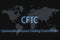 Commodity Futures Trading Commission CFTC inscription on a dark background and a world map