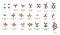 Common acids, 2D chemical structures