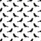 Common blackbird birds seamless pattern on white background